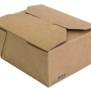 Бумажные контейнеры с прямоугольным дном BioBox 2100 мл