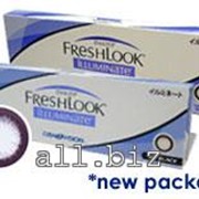 Линзы цветные Различные FreshLook Illuminate Jet Black Сила -6,00 до 0,00 фото
