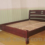 Кровать деревянная Каприз (190\200*120\140) массив - сосна, ольха, дуб. фотография