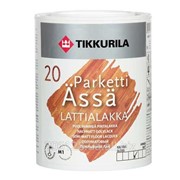 Лак для пола на водной основе Parketti Assa Tikkurila полуматовый 1 л фотография