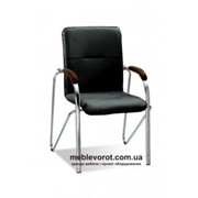 Аренда (прокат) конференционных стульев-кресел SAMBA («САМБА») черного цвета с подлокотниками по 75 грн/сутки