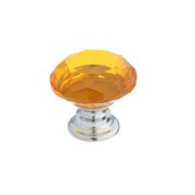 Ручка кнопка CAPPIO, цвет золотой 'Алмаз', стеклянная, d25 мм фото