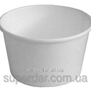 Емкость для мороженого и фроузен йогуртов 230 мл, 90х75х55 мм, белая