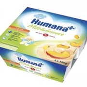 Йогурт Humana мол персик 4*100г (с 6мес) фото