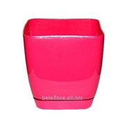 Горшок пластиковый “Тоскана Квадрат“ 11 розовый 0730-004 фотография