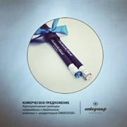 Сувенирные карандаши с логотипом компании и кристаллом swarovski фото