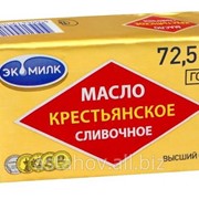 Масло сливочное Крестьянское сладко-сливочное 72,5% фото