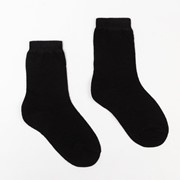 Носки детские, цвет чёрный, размер 22 фото