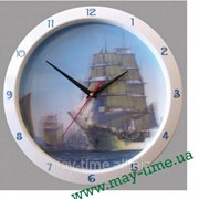 Настенные часы 11110102 Troyka корабль фотография