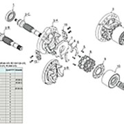 Запчасти для гидронасоса HPV (35/55/71/90/110/160)
