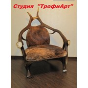 Эксклюзивное кресло из рогов оленя и лося фото