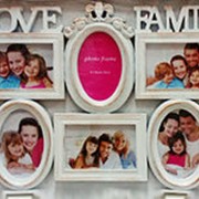 Фоторамка коллаж 6 фото винтаж 3П3О LOVE FAMILY фото