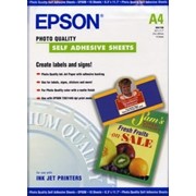Бумага Epson Photo quality Self-adhesive sheets A4 167 г/м2 10 листов