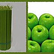 Свеча восковая №100 зеленая с ароматом зеленого яблока фото
