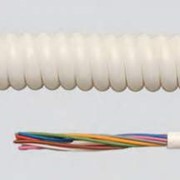 Спиральные кабели с изоляцией из ПВХ-пластиката, ПВХ-изоляция жил, оболочка из ПВХ-пластиката черного цвета