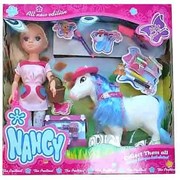 Кукла Nancy с лошадкой и аксессуарами (высота кукла 43см)
