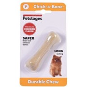 Petstages игрушка для собак Chick-A-Bone косточка с ароматом курицы 8см очень маленькая фото