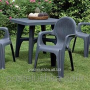 Кресло дачное пластиковое Scab Intrecciata Антрацит