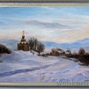 Пейзаж Зимний вечер фото
