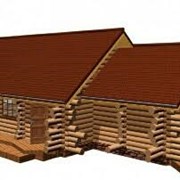Недорогой дом из деревянных срубов 75 м2 