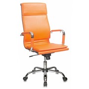 Кресло руководителя Бюрократ CH-993/orange оранжевый искусственная кожа фотография