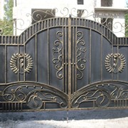 Ворота металлические фотография