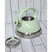 Чайник из нержавеющей стали со свистком 3 л светло-зеленый