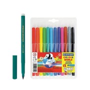 Фломастеры CENTROPEN Color World, 12 цветов, эргономичная форма, смываемые, вентилируемый колпачок, 7550/12TP фото