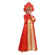 Карнавальный костюм для детей Пуговка Царевна Марья в длинном платье детский, 32 (128 см) фото