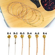 NAOMI 6 шт. / 1 упак. Профессиональные струны для акустической гитары Phosphorus Медь покрытие .010-050 дюймов фото