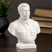 Бюст Сталин большой белый 7х12х16см фотография
