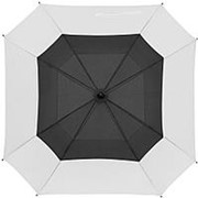 Квадратный зонт-трость Octagon, черный с белым фотография