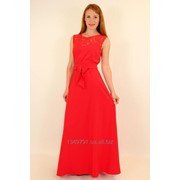 Красное вечернее платье в пол 44-50 р фото