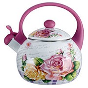 Чайник со свистком 2,5л ЕМ-25101/35 “Чайная роза“ фото