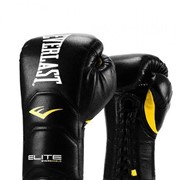 Перчатки тренировочные Everlast Elite Pro черные 14 oz P00000679 14 BK фото
