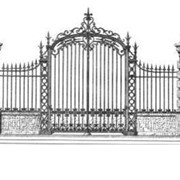 Эксклюзивные кованые ворота, калитки, заборы фото