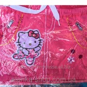 Детская джинсовая юбка Китти на 1-4 года малиновая, код товара 254163568 фото