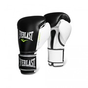 Боксерские перчатки Everlast Powerlock 14 oz черный/белый/зеленый 2200657 фото