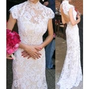 Платье свадебное, открытая спинка фотография