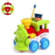 Паровоз радиоуправляемый «Путешествие», работает от батареек, МИКС фото