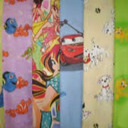 Бязь набивная бело-земельная фото