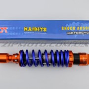 Амортизатор GY6, DIO ZX, LEAD 320mm, тюнинговый NDT оранжево-синий фото