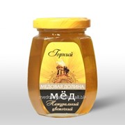 Мёд натуральный горный в шестигранной стеклотаре 250 г. фото