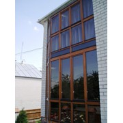 Окно из натуральной древесины фото