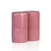 Туалетная бумага розовая в рулонах