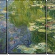 Модульная картина Пруд с водяными лилиями, 1917-19, Моне, Клод фотография