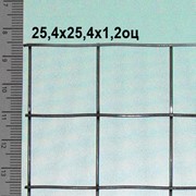 Сварная сетка оцинкованная 25,4*25,4*1,2 мм (цинка до 50 г/м2)