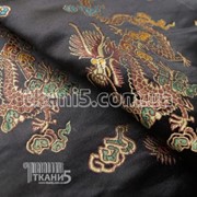 Ткань Ткань атлас с рисунком ( драконы ) 2455 фотография