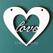 Заготовки для декупажа Подвеска Сердце-LOVE 10 фото