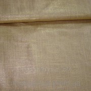 Ткань льняная ( с золотистым напылением) фотография